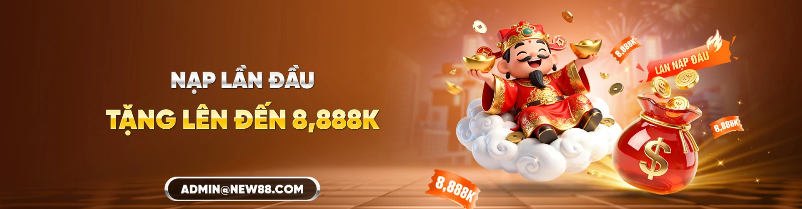 Banner NEW88 thưởng nạp đầu năm 2026